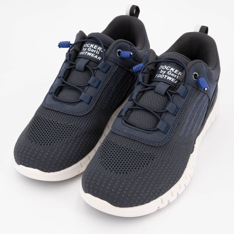 Basket toile 660 navy textile 57st007 700 t40/46 Homme DOCKERS BY GERLI