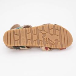 Sandales compensées imprimé à fleurs et serpent Femme MUSTANG