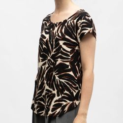 Blouse mc black monstera onlnova 15222174 4499 Femme ONLY