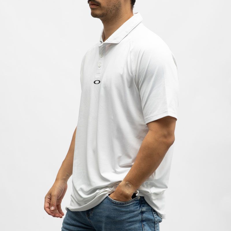 Polo blanc iconic ss polo shirt foa405916 Homme OAKLEY