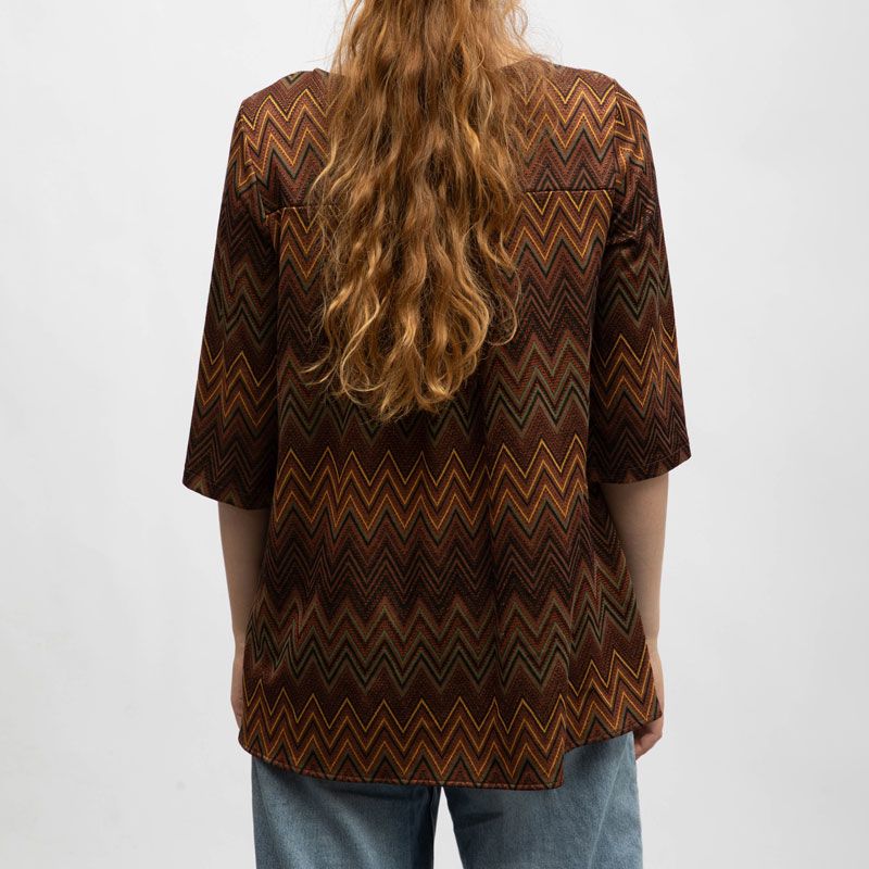 Top marrone/verde th72eeu Femme IMPERIAL