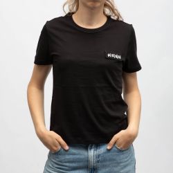 Tee shirt coton col rond avec bijoux strass Femme ONLY