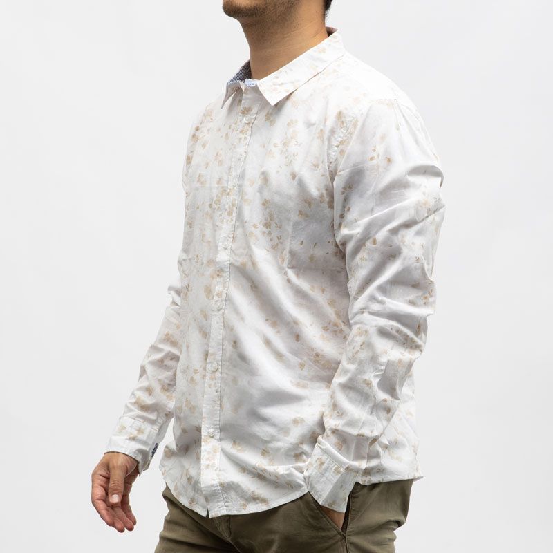 Chemise imprimee white blue cr-corneille-x12-wbl Homme CROSSBY