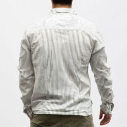 Chemise lin dark beige off white cr-lino-x12-dkb/ow Homme CROSSBY