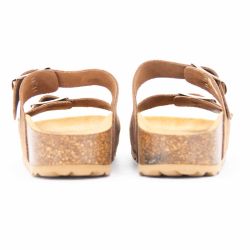 Mules double brides compensée en daim Femme I AM