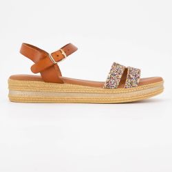 Sandales glitter avec bride à paillettes Femme CARLA TORTOSA