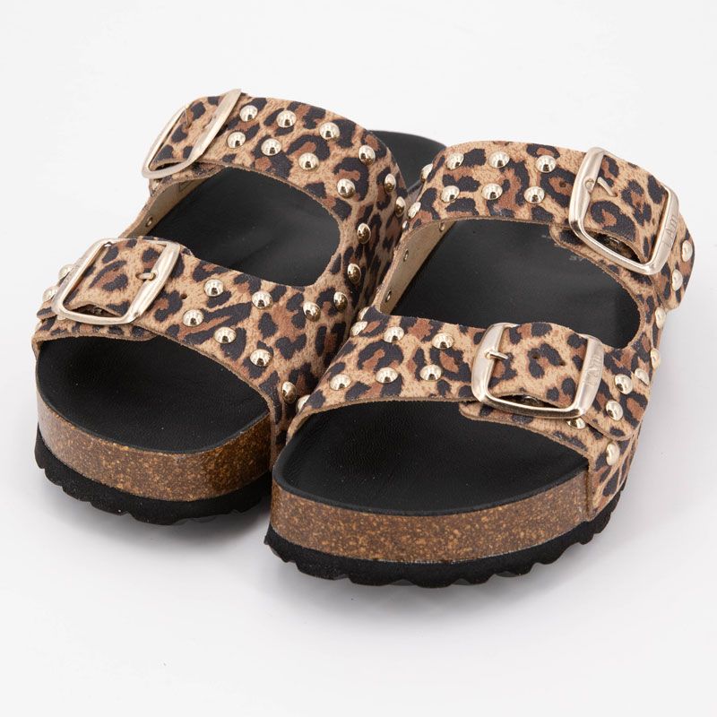 Mule suede leopardo 6497p/801 t36/41 Femme I AM