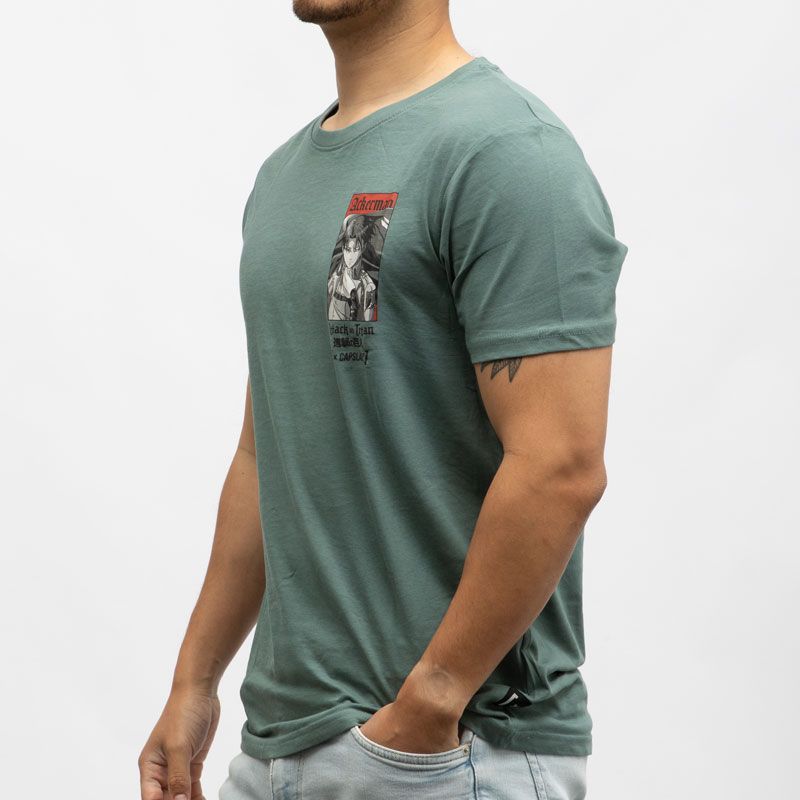 Tee shirt attack des titans capslab cl/aot1/1/tr/ack2 Homme ATTACK DES TITANS