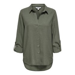 Chemise 3/4 oxford tan onlgoa 15363991 4478 Femme ONLY