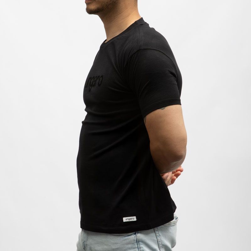 Tee shirt logo velours ungaro 20638 Homme UNGARO