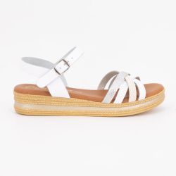 Sandale compensee multi espiga blanco 14633 t36/41 Femme CARLA TORTOSA