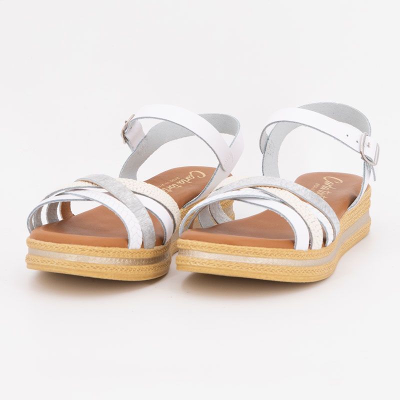 Sandale compensee multi espiga blanco 14633 t36/41 Femme CARLA TORTOSA