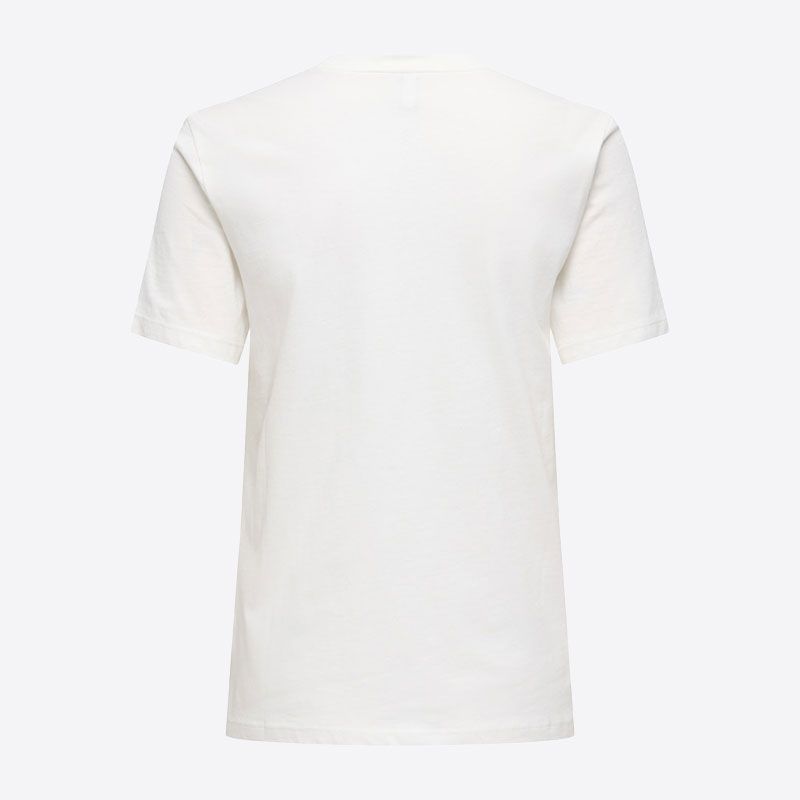 Tee shirt onlhenny cloud dancer bisous 15349151 4539 Femme ONLY