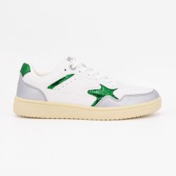 Basket white green dallas 05t9506w Femme DEELUXE 74