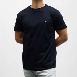 T-shirt logo brodé coton col ras de cou Homme TOMMY HILFIGER