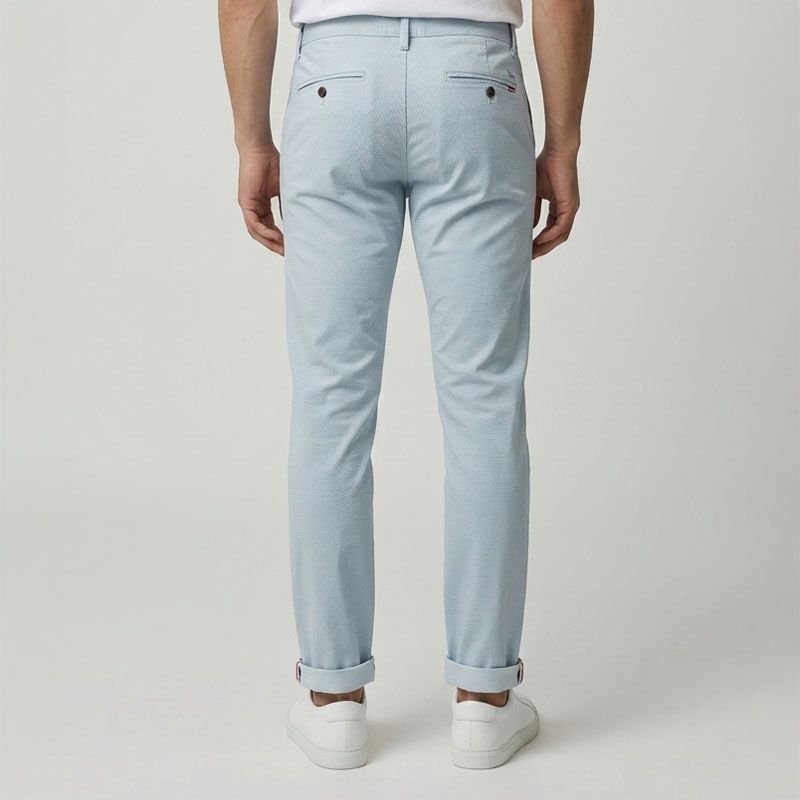 Pantalon chino dobby pastel blue cr-peter-x12-pab Homme CROSSBY