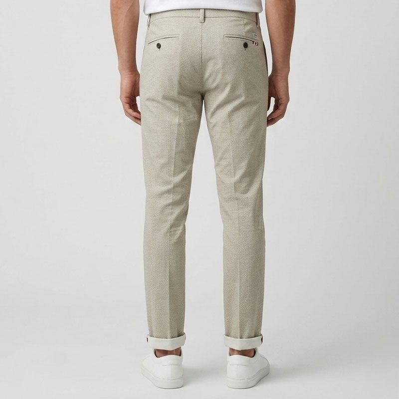 Pantalon chino imprime kaki cr-paolo-x12-ka Homme CROSSBY