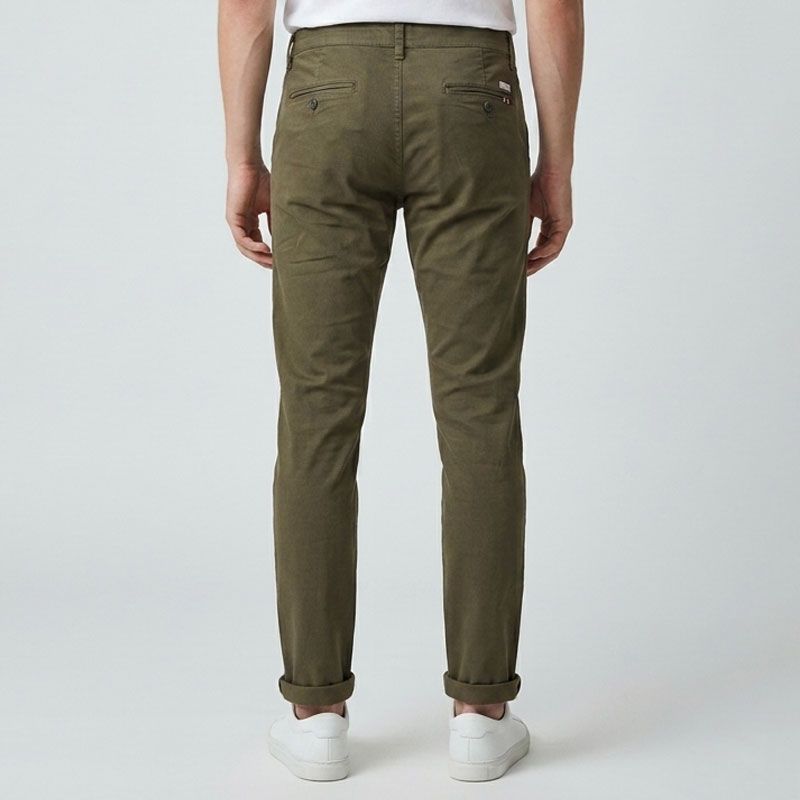 Pantalon chino imprime kaki cr-paolo-x12-ka Homme CROSSBY