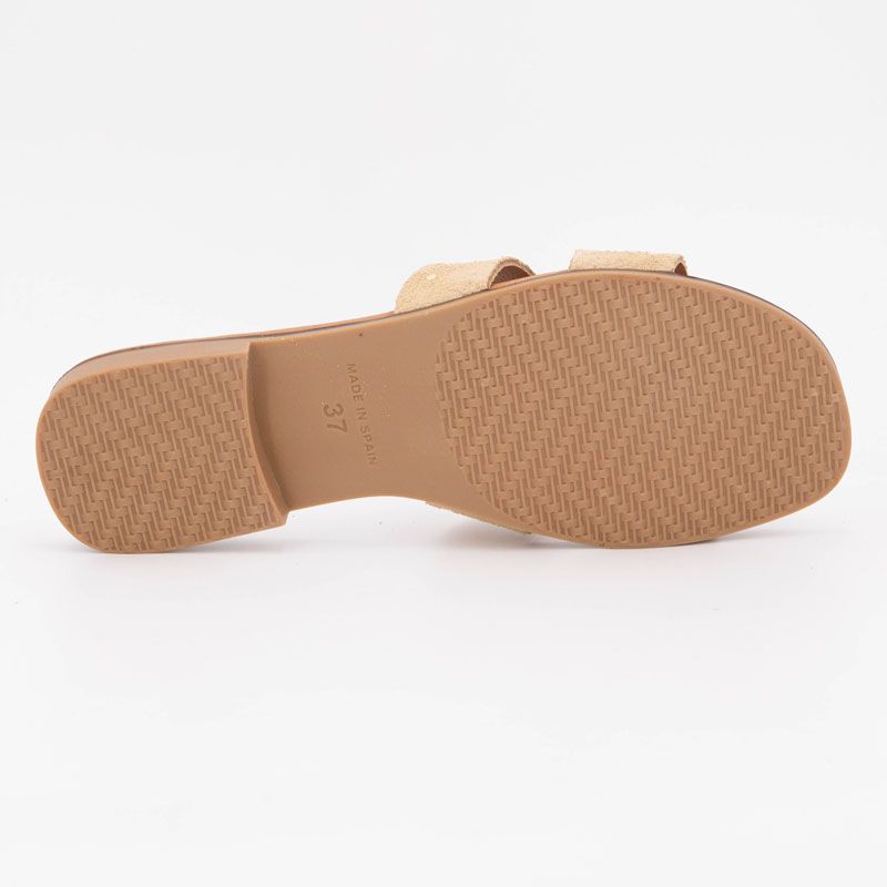 Mule serraje beige remaches 3054 t36/41 Femme BIOSTOCK