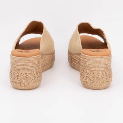 Mule compensee serraje marron 3767 t36/41 Femme BIOSTOCK