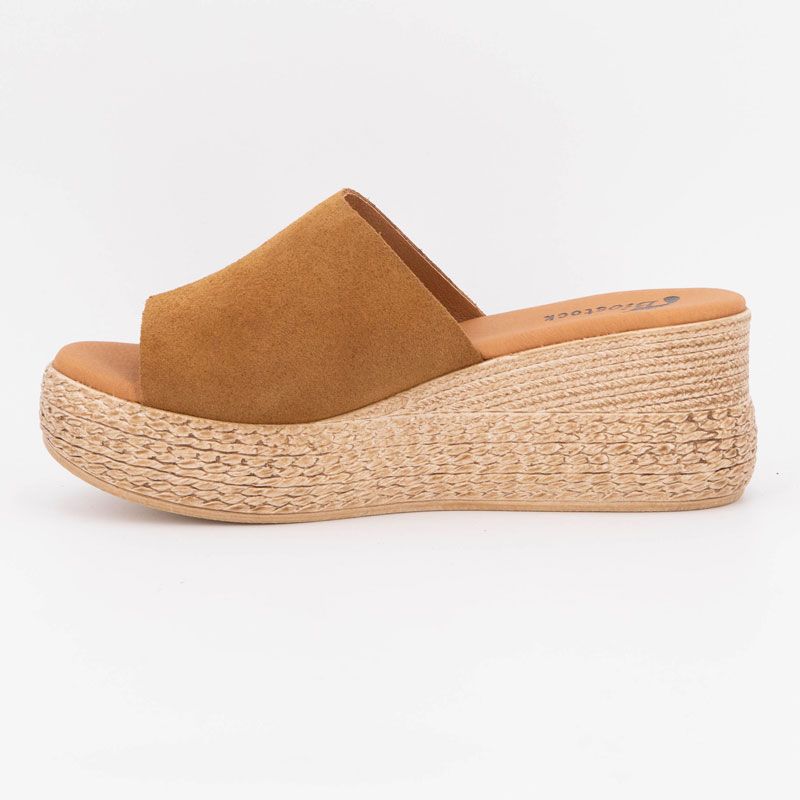 Mule compensee serraje marron 3767 t36/41 Femme BIOSTOCK