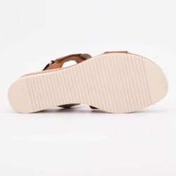 Sandale compensee bone multi 528 t36/41 Femme BIOSTOCK
