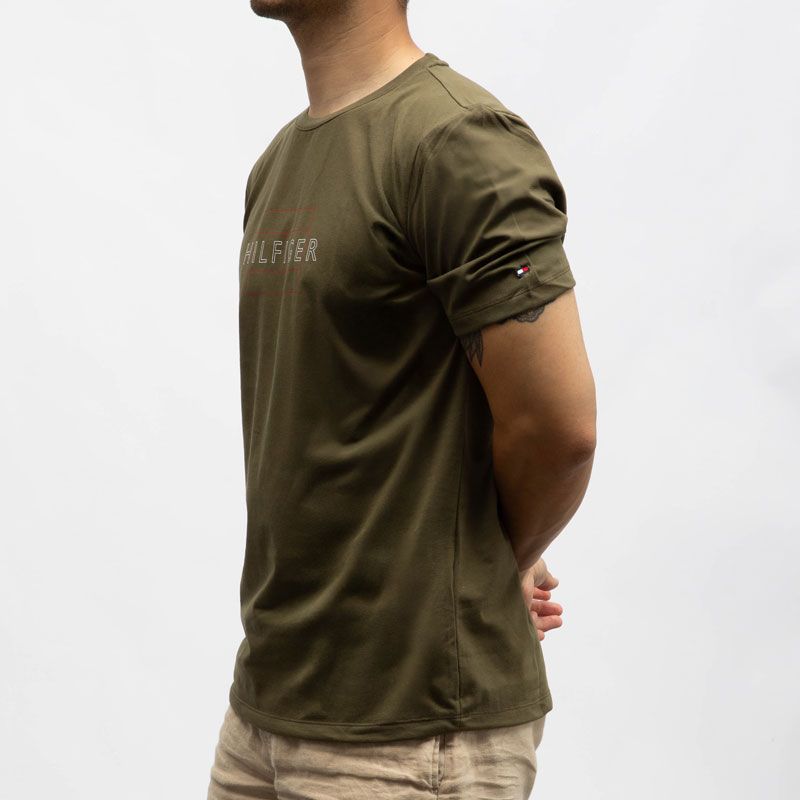 Tee shirt avec logo col rond Homme TOMMY HILFIGER