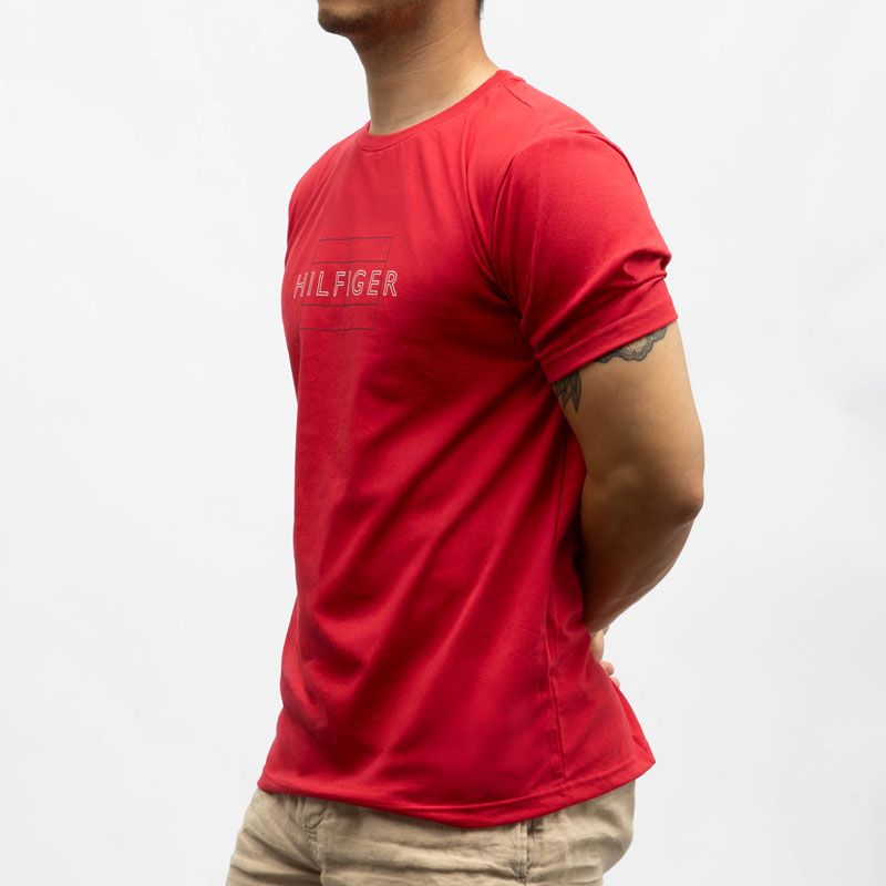 Tee shirt avec logo col rond Homme TOMMY HILFIGER