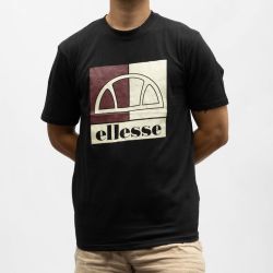 Tee shirt col rond coton avec grand logo Homme ELLESSE