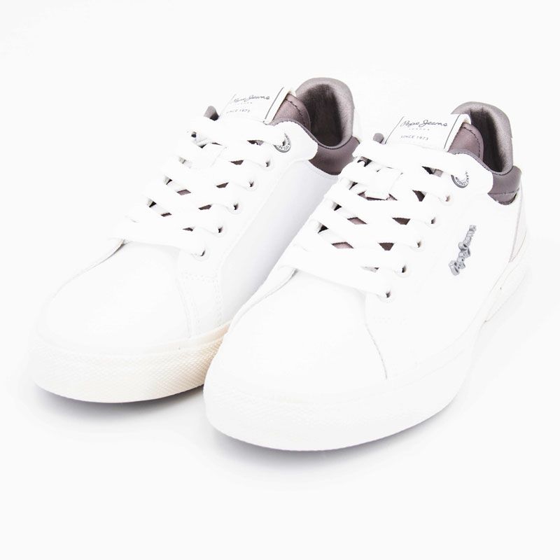 Basket dark shadow grey kenton court pls31588-957 t36/41 Femme PEPE JEANS