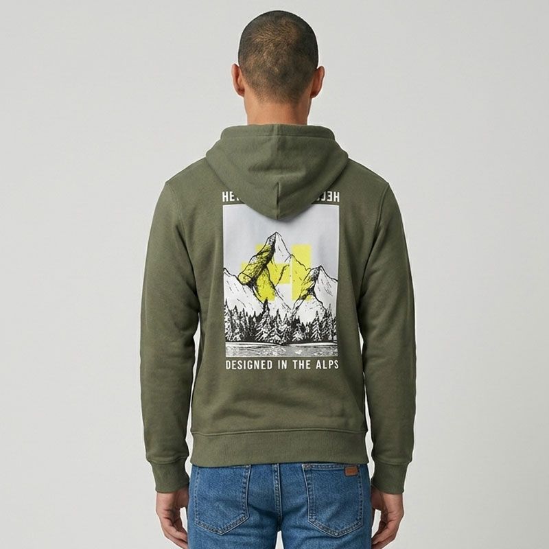 Veste sweat zippe a capuche rock union 08 Homme HELVETICA