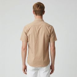 Chemise mc rose unie regular bill302mc Homme BILL TORNADE