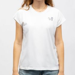 Tee shirt jxastrid bright white petanque & wine 12300105 4529 Femme JJXX