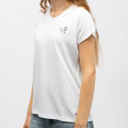 Tee shirt jxastrid bright white petanque & wine 12300105 4529 Femme JJXX