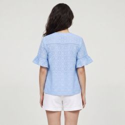 Top bleu iris leilanie 12120023d Femme LES TROPEZIENNES PAR M.BELARBI