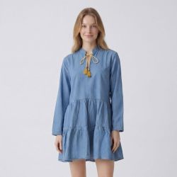 Robe chambray rosalie 12420131b Femme LES TROPEZIENNES PAR M.BELARBI