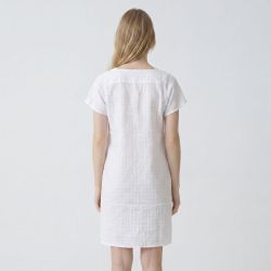 Robe blanc gomera 12320102a Femme LES TROPEZIENNES PAR M.BELARBI