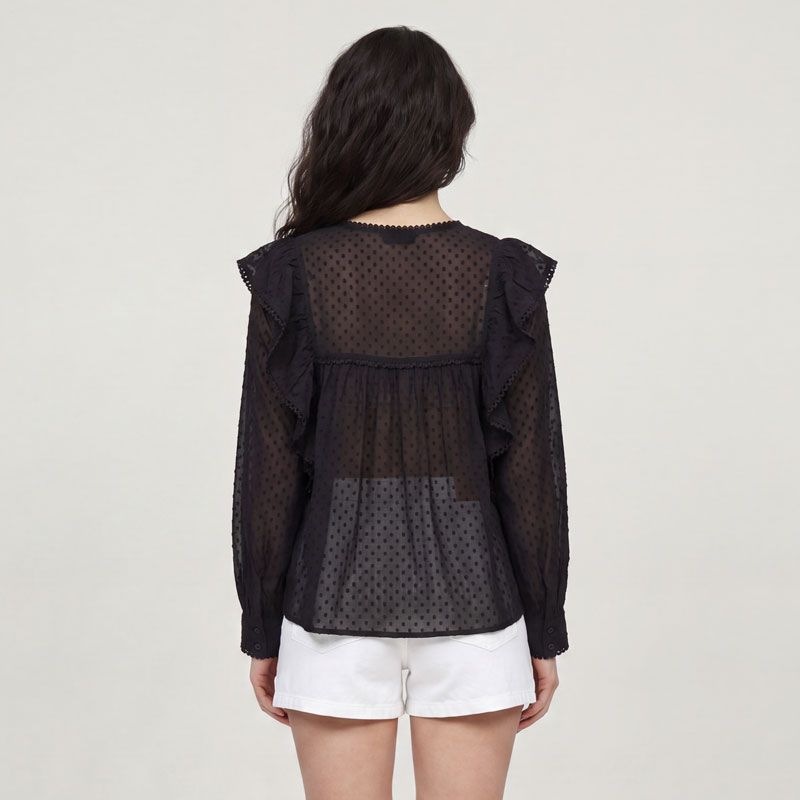 Blouse noir clairie 12320075b Femme LES TROPEZIENNES PAR M.BELARBI