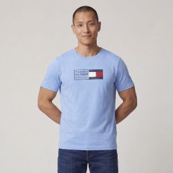 Tee shirt mc sky blue mwomw42366 Homme TOMMY HILFIGER