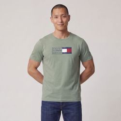 Tee shirt mc sky blue mwomw42366 Homme TOMMY HILFIGER