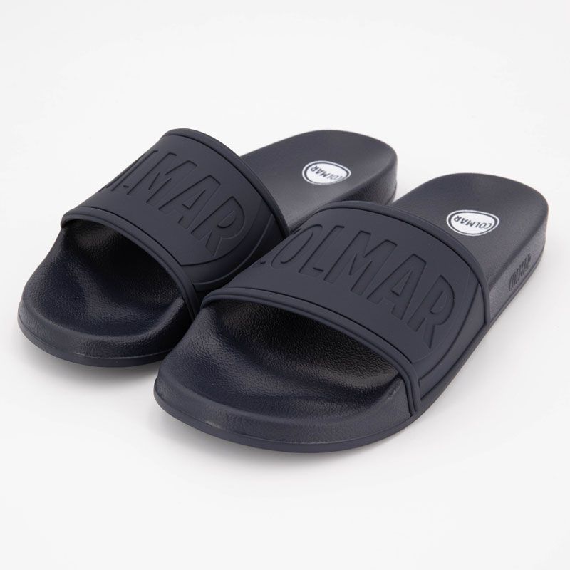 Mule slipper logo navy 171 slipp l 171 t40/41 Homme COLMAR