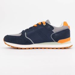 Basket authentic lt beige-blue denim-brown travis a 007 t40/46 Homme COLMAR