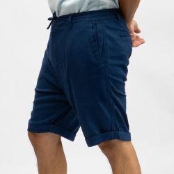 Short lin mélangé cordon de serrage bali Homme PANAME BROTHERS