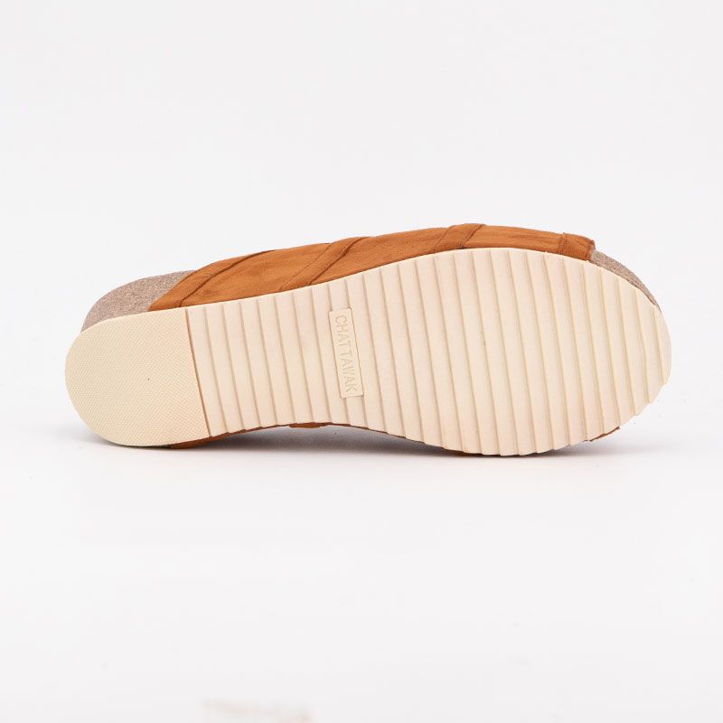 Mule compensee camel lavande t36/41 Femme CHATTAWAK