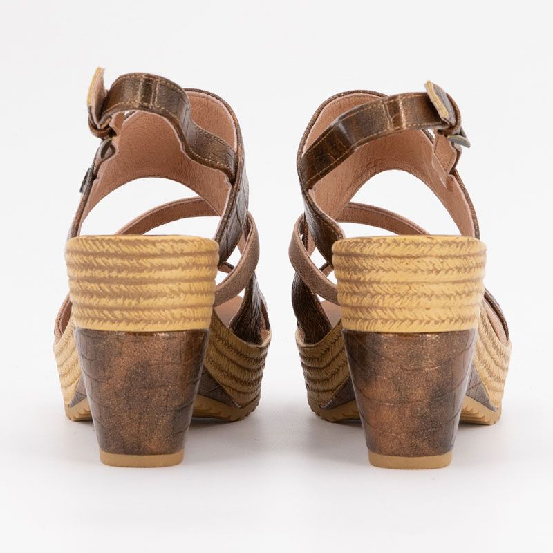 Sandale compensee bronze juliette t36/41 Femme CHATTAWAK