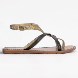 Sandale noir patou t36/41 Femme CHATTAWAK