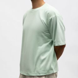 Tee shirt mc coton aqua micky-ds Homme PANAME BROTHERS