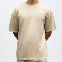 Tee shirt mc coton beige thomas-ds Homme PANAME BROTHERS