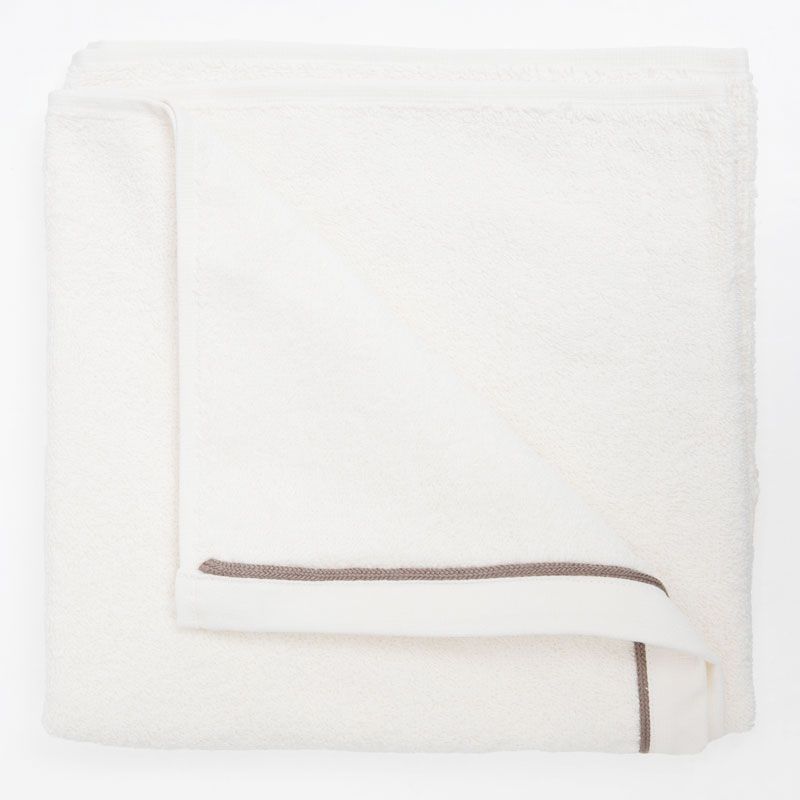 Serviette invite eponge taupe 50x100 serv50montectaup Mixte SUD ETOFFE