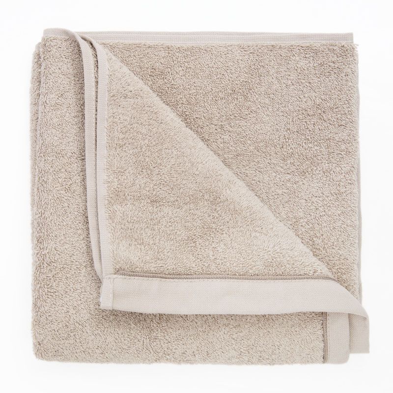 Serviette invite eponge taupe 50x100 serv50montectaup Mixte SUD ETOFFE